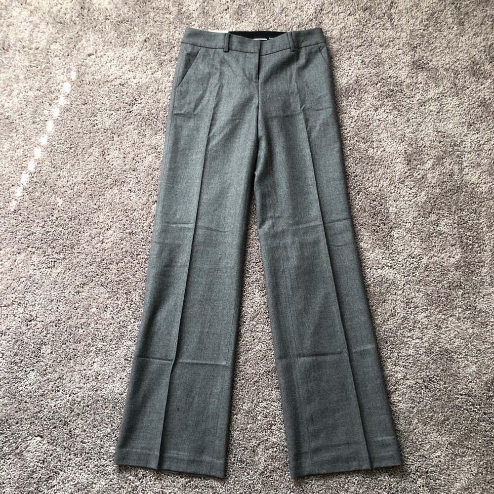 NWT Club Monaco wide leg pants in grey size 0.